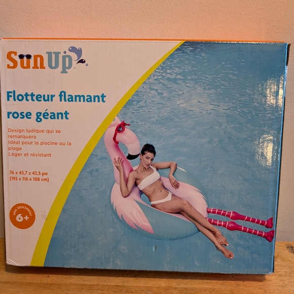 Giant Flamingo Float Adult Size - Picture 2 of 2